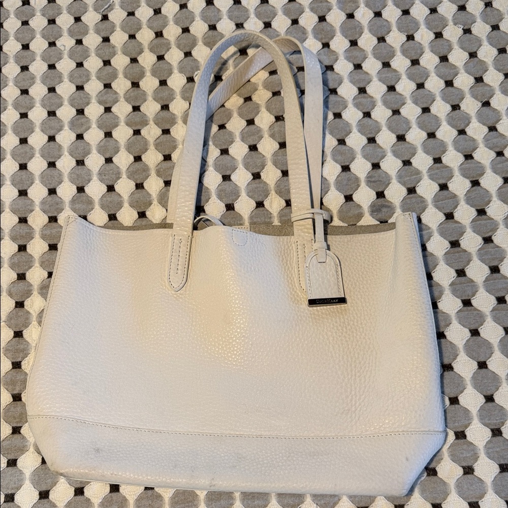 Cream Leather Tote Bag - Classic Everyday Carry